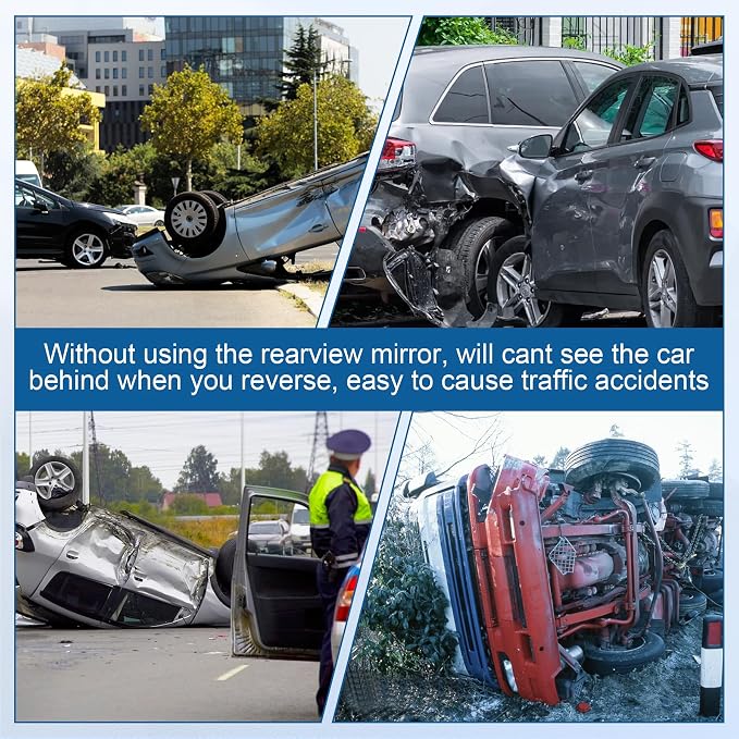 Interior Rearview Mirrors, Universal Panoramic Car Rear View Mirror Accessories, Wide Angle Reduce Blind Spot Effectively for Car, Jeep, Truck, Motorcycle, Tractor, ARB, ATV, SUV, RV