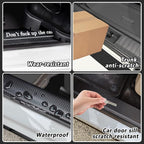 5PCS Car Door Sill Protector,Carbon Fiber Sport Threshold/Rear Bumper Guard Anti-Scratch Sticker Door Edge Protection Decorate,Interior Accessories Self-Adhesive Anti-Scratch Waterpoor (US Flag-5Pcs)
