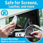 Car Interior Wipes with Microfiber Cloth (25 ct, Pack of 3) for Car Interior Cleaning, Dashboard, Seats, Detailing, and Steering Wheel [Travel Size] Skin-Safe Car Interior Cleaner Supplies