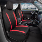 SpillGuard 2 Red Seat Covers for Cars & Seat Covers for Trucks - Neoprene Lining Waterproof Car Seat Covers Front Seats Only - SUV Seat Covers Protector - Forros para Asientos de Carro