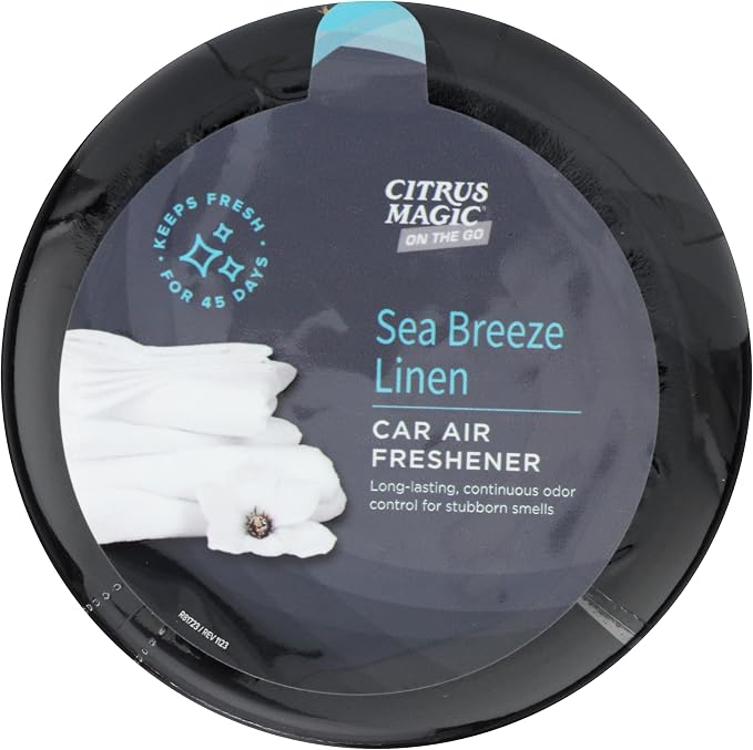 On The Go Odor Absorbing Solid Air Freshener, Sea Breeze Linen, 8-Ounce, Pack of 1