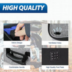 Car Trunk Organizer with Lid, Collapsible Multi Compartment SUV Organizer with Non-Slip Base Adjustable Straps