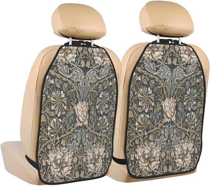 William Pimpernel Morris Car Seat Back Kick Protectors Kick Mats With Storage Pockets For Vehicles To Protect From Dirt Mud Scratches 2 Pack