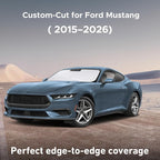 Windshield Sunshade Compatible for Ford Mustang (NOT for Ford Mustang Mach-E) 2015-2024 2025 2026, Sun Visor for Front Windshield & Window Sun Shade Cover, UV Heat Protector, Car Accessories