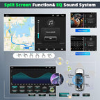 4Core Android 14 Car Radio Stereo for Chevy Tahoe 2007-2014 Update 10 Inch Touch Screen Radio with Wireless Carplay Android Auto FM/RDS Bluetooth GPS SWC Backup Camera