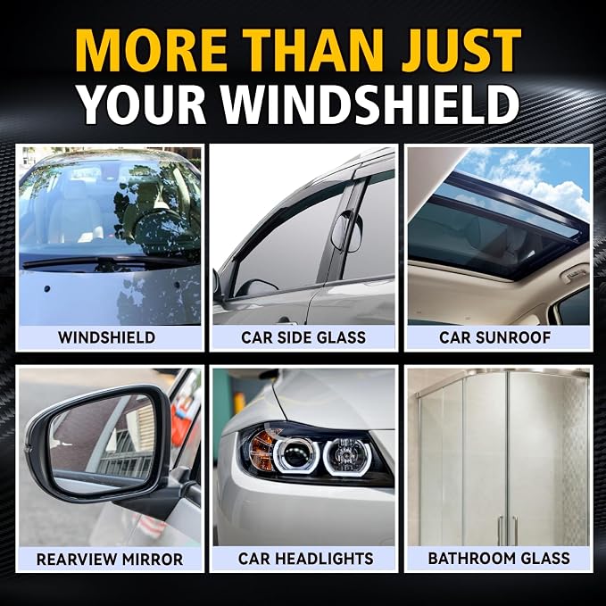XPERTCHEMY Ceramic Rain Repellant Windshield, Glass Coating Spray, Hydrophobic Protective Formula, Advanced Rain Windshield Water Repellent for Cars, Mirrors and Other Glass Surfaces