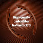 2pcs Carbon Fiber Anti-Skid Steering Wheel Cover, Waterproof & Segmented Butterfly Design, Universal 99% Vehicle Wheel Cover Protector, Car Interior Accessories (Champagne-2pcs)