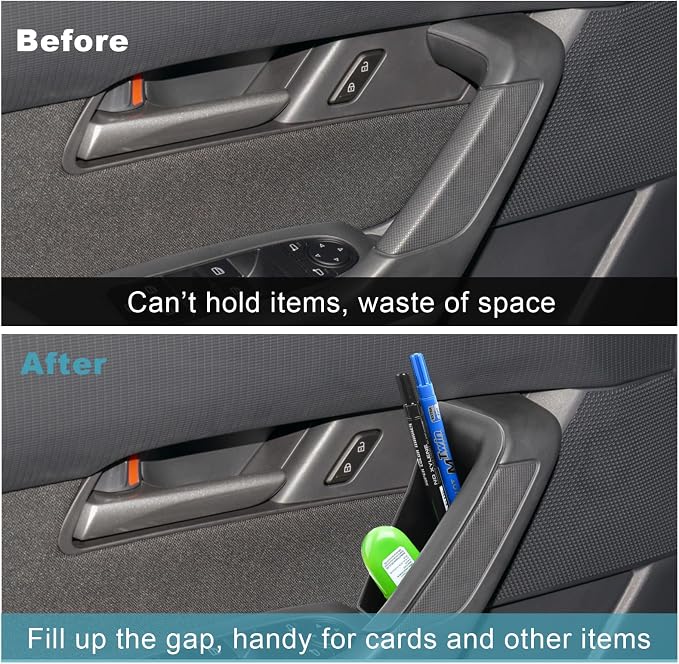 6Pcs for 2023-2026 Mazda CX-50 Center Console Organizer Door Handle | for 2023 2024 2025 2026 Mazda CX-50 Hybrid Accessories Middle Console Storage Box & Door Handle Pockets