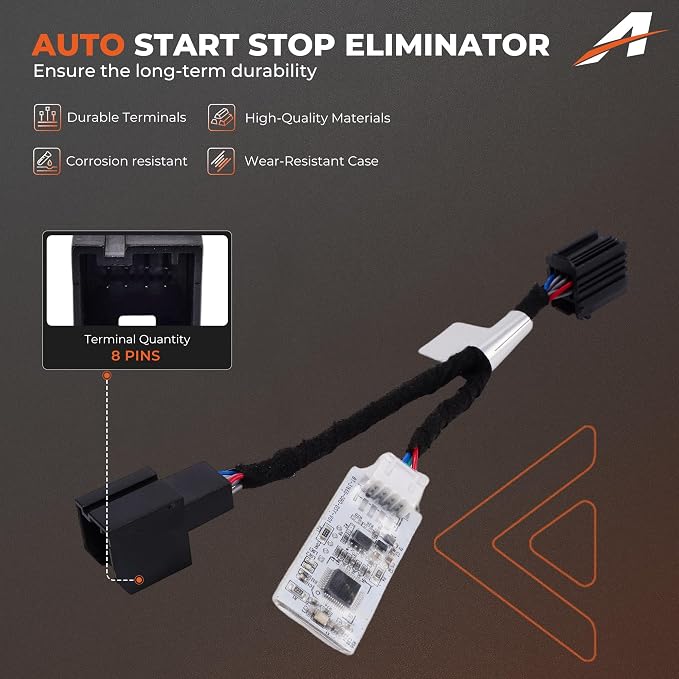 Auto Start Stop Eliminator Compatible with Jeep Wrangler 2018-2026,Gladiator 2020-2025 Accessories, Plug and Play Easy Install Autostop Eliminator