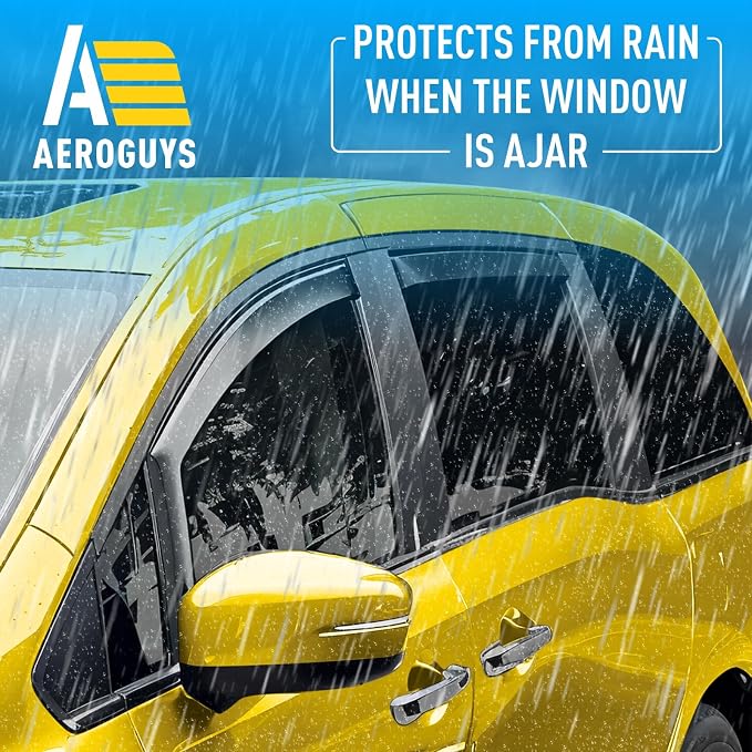 Extra Durable Window Deflectors in-Channel Window Visors Rain Guards Fit for Honda Odyssey 2018-2026, Sun Visors, Wind Vent for Shades, Exterior Car Accessories - 4pcs. AG0765