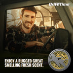 Truck Puck Citrus Sky Fragrancee Car Air Freshener – Long-Lasting Car Deodorizer, Refillable Vent & Visor Clip Auto Air Freshener for Car, Truck & SUV, Premium Fragrance, Pack of 3