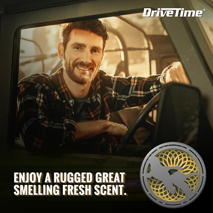 Truck Puck Citrus Sky Fragrancee Car Air Freshener – Long-Lasting Car Deodorizer, Refillable Vent & Visor Clip Auto Air Freshener for Car, Truck & SUV, Premium Fragrance, Pack of 3