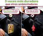 3pcs La Chica Fresita Car Air Freshener - 4 Weeks Long-lasting Strawberry Scent - The Must-have Rear View Mirror Hanging Accesory for Trucks and Vans - Strong & Proudly Mexican Automotive Fragrance