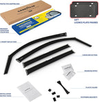 Goodyear Shatterproof in-Channel Window Deflectors for Subaru Forester 2019-2024, Rain Guards, Window Visors for Cars, Vent Deflector, Car Accessories, 4 pcs - GY008422