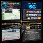 【8 Core 4+64G 】 for Kia Soul (Manual A/C) 2014-2017 Radio Android Car Stereo 9 Inch IPS Touchscreen Car Radio Wireless Carplay Android Auto 59UI GPS WiFi 32EQ DSP Backup Camrea