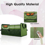 Trunk Organizer, Heavy-Duty Storage for Car & SUV, Foldable Waterproof Car Organizer with Cooler, Collapsible Multi-Compartment Storage, 95L-M003 (Standard Green, Standard)