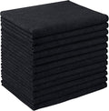 AIDEA Microfiber Cleaning Cloth 12 Pack, Microfiber Towels for Cars, Soft & Absorbent Cleaning Rags, Premium Lint Free Shop Towels for House, Kitchen, Car, 12inx16in, Black