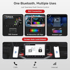 A5L 9 Inch Double-DIN Android Car Stereo Wireless CarPlay Android Auto, Wi-Fi/USB Tethering, GPS Navigation, AI-Powered Car Radio, 24EQ, Mirror Link, HD LRV, Backup Camera, OTA Upgrade