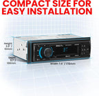 625UAB Single DIN Car Stereo with Bluetooth - No CD DVD Player, AM/FM Radio Receiver, Aux Input, USB
