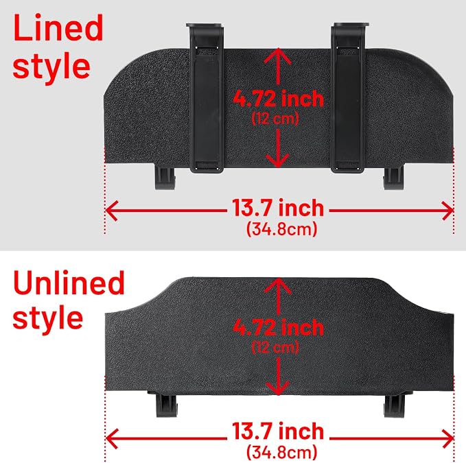 2-Pack Replacement Hook Parts Specifically for Car Seat Headrest Cup Holders Organizer - for Replacement When Damaged or Broken.(Black, Long / 3.54 inch / 9 cm)