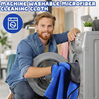 50 Pcs Microfiber Towels:16"x16" Microfiber Drying Towels Bulk Micro Fiber Car Cleaning Cloth for Cars Drying Washing Polishing Office Windows Cleaning Household Supplies (Blue,Gray)