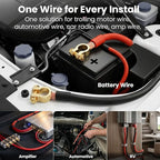 8 Gauge Wire 50 ft Red, 8 AWG Battery Cable CCA, Copper-Clad Aluminum Power Cable for Car Audio Amp, Automotive, RV