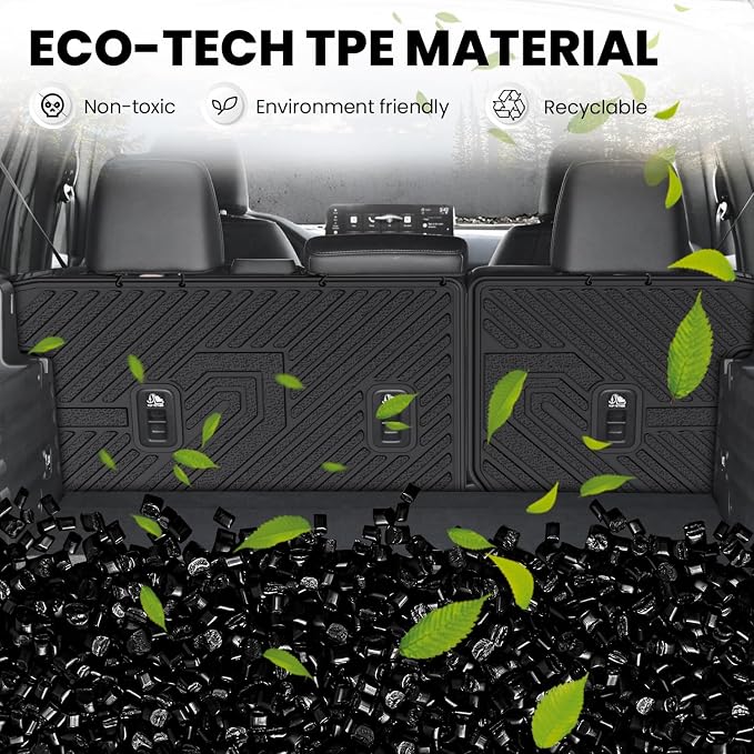 Rear Seat Back Protector for Honda Passport 2026, All Weather TPE Pet Friendly Custom Fit Passport Second Row Back Seat Cover Mat Liner Accessories, Black