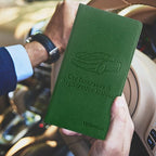 Premium Car Registration and Insurance Card Holder, Car Document Holder for Cards, Driver License & other Essential Documents (Dark Green)
