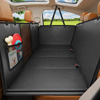 Hard Bottom Dog Car Seat Cover for Pets 100% Waterproof Seat Cover Hammock 600D Heavy Duty Scratch Proof Nonslip Durable Back Seat Covers for Cars Trucks and SUVs