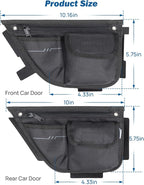 Oxford Front Rear Door Storage Pockets Compatible with 2007-2017 Wrangler JK 4-Door, 4 Pack Insert Organizer Boxes for Interior Storage Expansion