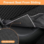 Dog Car Seat Cover for Back Seat, 2026 Upgraded 600D Heavy Duty Waterproof & Scratch-Resistant Dog Hammock for Car, Back Seat Pet Cover for Dogs with Sedan, Trucks and SUVs, Standard, Black