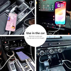 4 Pack Car Carplay Cable for iPhone 16e 17 Air 16 15 USB A to USB C Cable for iPhone 16 15 Pro Max 16 15 Plus for Carplay USB C, iPad usb C Cables iPad Pro Air 5th 4th Mini 6th Gen Charger Cord