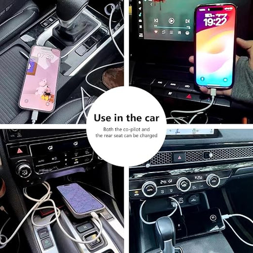15 Car Charger USB A to USB C Carplay Cable for iPhone 16e 16 17 Air 15,16 15 Pro/Pro Max/Plus, AirPods 4, iPad Pro 12.9 11 inch, iPad Air 5th 4th Generation,MacBook Air/Pro,iPad Mini 6 Charging Cord