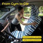 Car Seat Towel Cover - Sweat Absorbing Microfiber Towel for Car Seat After Gym, Workout & Beach - Washable Seat Protector, Universal Fit for Cars, Trucks, SUVs - Sea Turtle