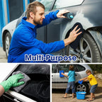 30 Pcs16 x 16 Inch Edgeless Microfiber Plush Towels for Cars Detailing Drying Wash Polishing Absorbent Cleaning Cloths, 500 GSM (Navy Blue, Gray, Black)