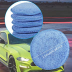 Wax Applicator Pads Polishing Pads Microfiber Applicator Pad for Car Wax and Polishing (Blue 12Pcs)