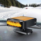 12V Car Heater for Vehicle 2-in-1 Portable Car Heater with 360°Rotation Defroster Windshield Heater That Plugs Into Cigarette Lighter for Vehicle SUV Trucks & RVs