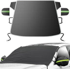 DMJN [2026 Upgraded] Car Windshield Cover for Ice and Snow, Windshield Snow Cover for Winter Snow & Frost, 700D Heavy-Duty, Suitable for Cars, SUVs, and Trucks-Large
