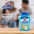 Fraganzia Crystal Beads Air Freshener, Long Lasting Room Deodorizer and Odor Eliminator Gel Beads to Freshen Home, Car, or Office, Fresh Ocean Breeze Scent, 12 Fl Oz
