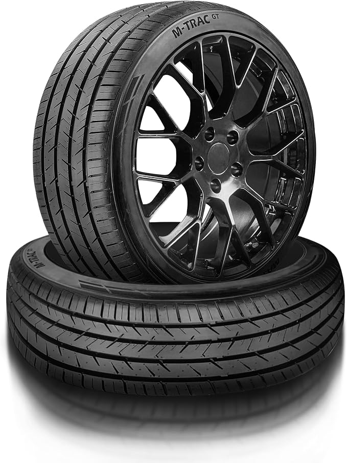 M-TRAC GT Ultra High-Performance All-Season Tire Set (2 Tires) 255/30ZR22 95W XL | 5-Year Warranty+3 Year Road Hazard Protection+Dual Tread Design for Sports Cars[TIRE ONLY] UTQG 460 A A