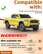 Extra-Thick Window Rain Guards Fit for Toyota Tacoma 2016-2023 Double Cab Tape-on Window Deflectors Rain Guards Full-Size Vent Visors Truck Vent Shades