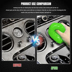 Car Cleaning Gel Clean Putty, Reusable Car Interior Cleaner Slime, Auto Detail Cleaning Soft Rubber Supplies, Universal Multi-Functional Cleaning Tool Accessories for Men Women (Green)