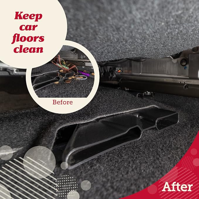 Car Seat Gap Organizer - Pack of 2 - Prevents Items Falling & Seat Gap Filler - Universal Fit 0.5"-2" Slots & Automotive Use - Easy Clean Design for Auto Accessories - Gray Faux Leather