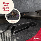 Car Seat Gap Organizer - Pack of 2 - Prevents Items Falling & Seat Gap Filler - Universal Fit 0.5"-2" Slots & Automotive Use - Easy Clean Design for Auto Accessories - Gray Faux Leather
