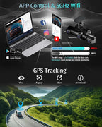 Neideso 5 Channel 360° Dash Cam Front and Rear, 4K + 3*1080P, STARVIS 2 Sensor, AI Driver Fatigue Alert, 5GHz WiFi GPS Car Dash Camera, HDR Night Vision, Free 128GB Card, 24H Parking Mode, N900Ultra