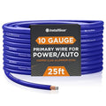 10 Gauge Wire (25ft) Copper Clad Aluminum CAA - Primary Automotive Wire, Car Amplifier Power and Ground Cable, Battery Cable, Car Audio Speaker Stereo, RV Trailer Wiring Welding Cable 10ga