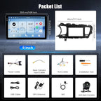 4+64G Android 15 Car Stereo for Kia Optima K5 2013-2015, 9” Touchscreen Radio with CarPlay, Android Auto, Bluetooth, GPS Navigation, WiFi, DSP, FM, RDS + AHD Backup Camera