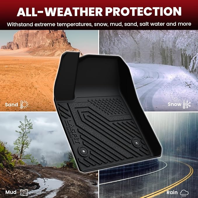 Floor Mats & Cargo Liner for Chevrolet Chevy Blazer EV (Not Fit Gasoline) / Honda Prologue 2024-2026, All Weather TPE Custom Fit Floor Mats for Cars, Car Floor Liners Full Set for Blazer EV