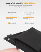 Rear Door Storage Pockets, Door Side Organizer Bag Door Net Pocket Replacement Compatible with Jeep Wrangler JL JLU & Gladiator JT 2018-2025, Interior Storage Expansion Accessories, 2PCs