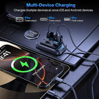 USB Outlet Panel 4-Pack - 54W Fast Charging Type-C PD 36W + USB-A QC 3.0 18W 12V/24V Surface Mount for RV Marine Truck Bus Golf Cart